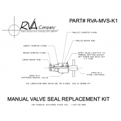 RVA-MVS-K1 - RVA Manual Valve Seal Kit Set