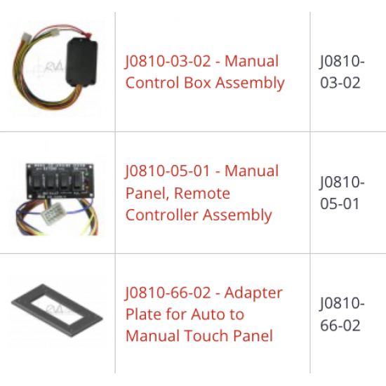 J0810-73-01 - Auto-Level Replacement to Manual System Kit