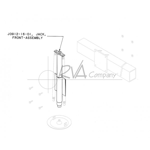 J09121602 RVA "16A" Front Jack (Cylinder Only)