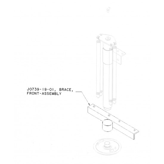 J0739-19-01 - 35/45k Front Jack Brace Assembly