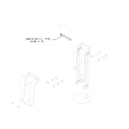 J0810-23-11 - 32/35/45 Rear Jack Swivel Pin