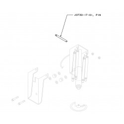 J0730-17-01 - 22.5 Rear Jack Swivel Pin