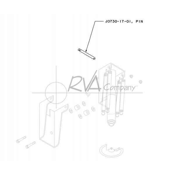 J0730-17-01 - 22.5 Rear Jack Swivel Pin