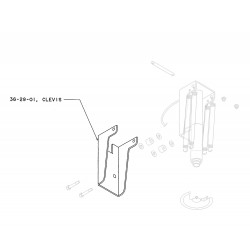 J0736-29-01 - Rear 22.5/32 Jack Clevis (Jack Mount)