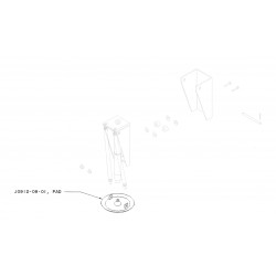 J0912-09-01 - 16A Swivel Foot Pad (front & rear jacks) J0912-09-01 - 16A Swivel Foot Pad (front & rear jacks)