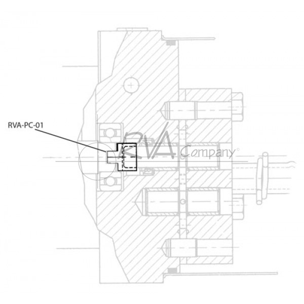 RVA-PC-01 RVA Pump Drive Shaft Coupler